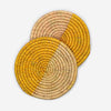 Handmade Trivets - Yellow Half Moon (Set of 3)