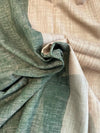 Peace silk scarf, handmade and purposeful. Made of natural fibers and processes.