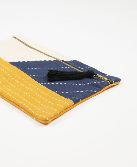 Asha Colorblock Pouch Clutch