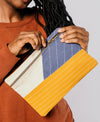 Asha Colorblock Pouch Clutch