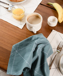  Graphic Sage Table Napkins - Set of 2