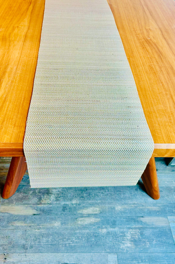 Natural, Midina Handweaved Runner. Made by women artisans in India