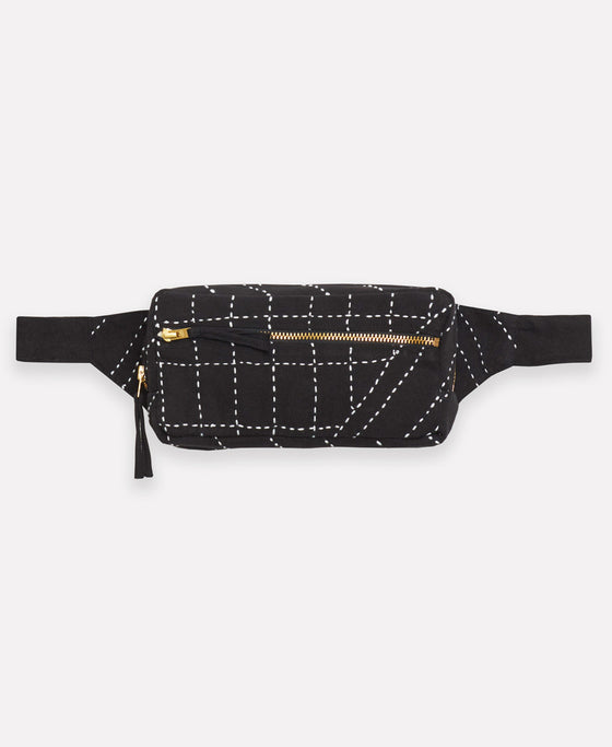 Black Crossbody Belt Bag