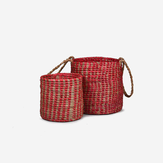 Artisanal & sustainable handmade basket, planter, utility basket made by women artisans