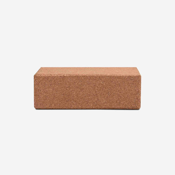 Handmade, sustainable yoga cork block. No harsh chemicals and plastics used. A step forward in poverty alleviation