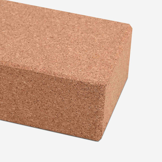 Handmade, sustainable yoga cork block. No harsh chemicals and plastics used. A step forward in poverty alleviation  Edit alt text