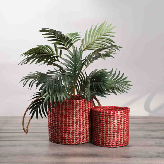 Artisanal & sustainable handmade basket, planter, utility basket made by women artisans