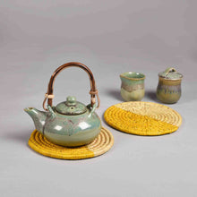  Handmade Trivets - Yellow Half Moon (Set of 3)