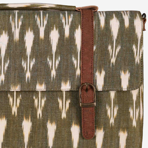 Vegan Leather, handmade, artisanal Laptop Bag