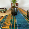 Handwoven, sustainable, artisanal table runner. Made of natural materials