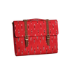 13” Vegan Leather and Ikat Weave Laptop Sleeve Bag - Red Ikat