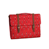 13” Vegan Leather and Ikat Weave Laptop Sleeve Bag - Red Ikat